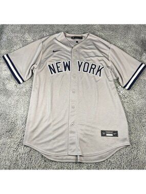 Nike New York Yankees Replica Away Jersey Size Large Men Grey